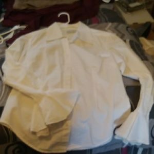 Newport news white button down shirt